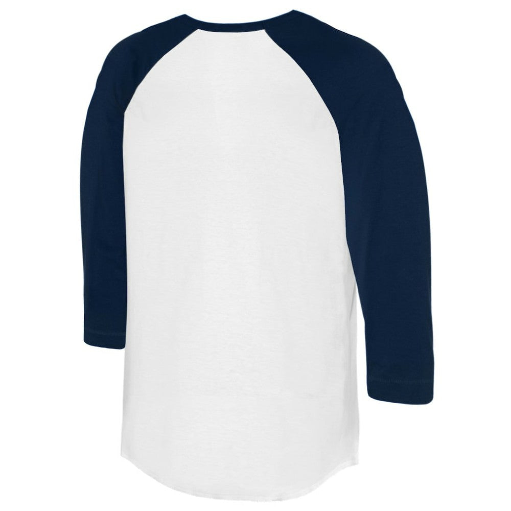 Detroit Tigers Tiny Turnip Unisex Race Car 3/4-Sleeve Raglan T-Shirt - White/Navy - MLB Sale