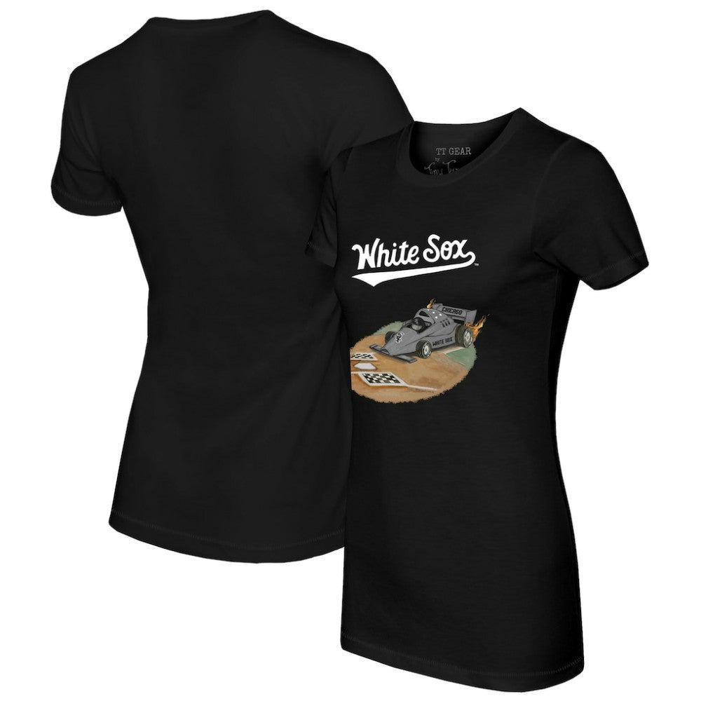Chicago White Sox Tiny Turnip Women's Race Car T-Shirt - Black - MLB Online