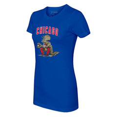 Chicago Cubs Tiny Turnip Women's Triceratops T-Shirt - Royal - MLB on Sale