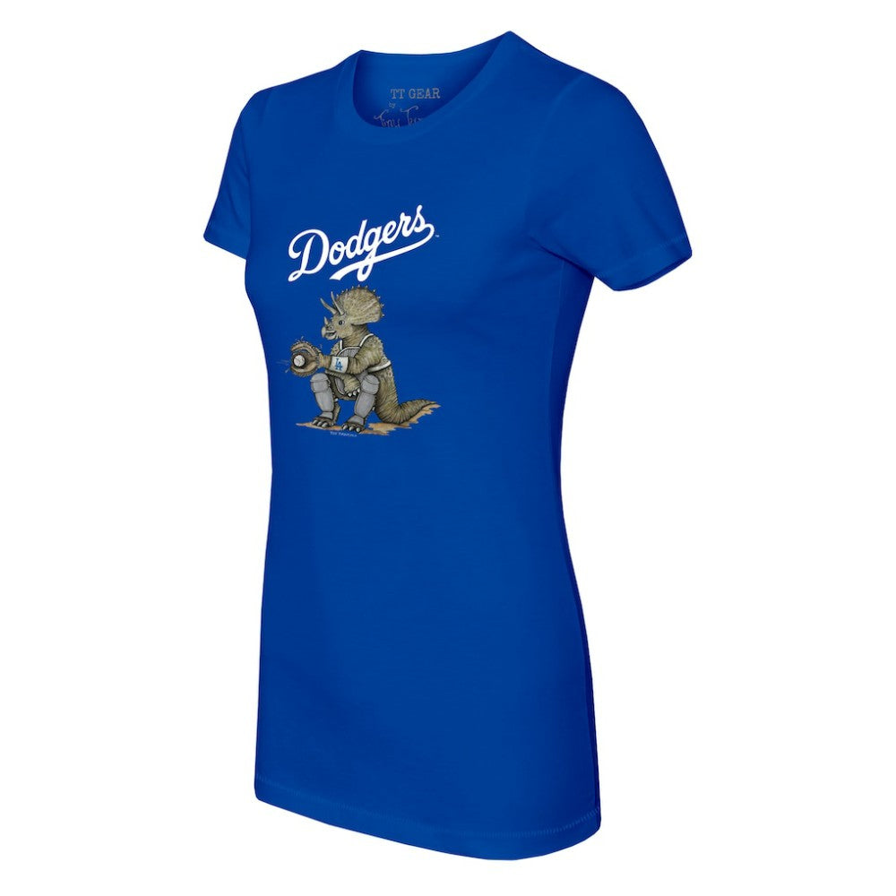 Los Angeles Dodgers Tiny Turnip Women's Triceratops T-Shirt - Royal - MLB Online