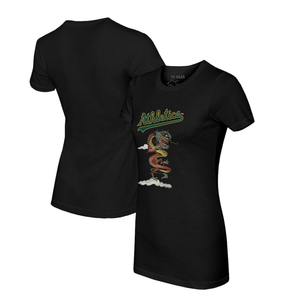 Athletics Tiny Turnip Women's 2024 Year of the Dragon T-Shirt - Black - MLB Lifestyle