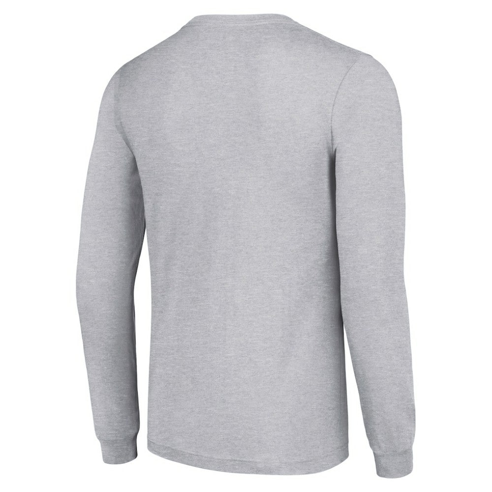 Chicago Blackhawks Starter Color Scratch Long-Sleeve T-Shirt - Heather Gray - NHL 201074622