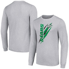 Dallas Stars Starter Color Scratch Long-Sleeve T-Shirt - Heather Gray - NHL 201074625