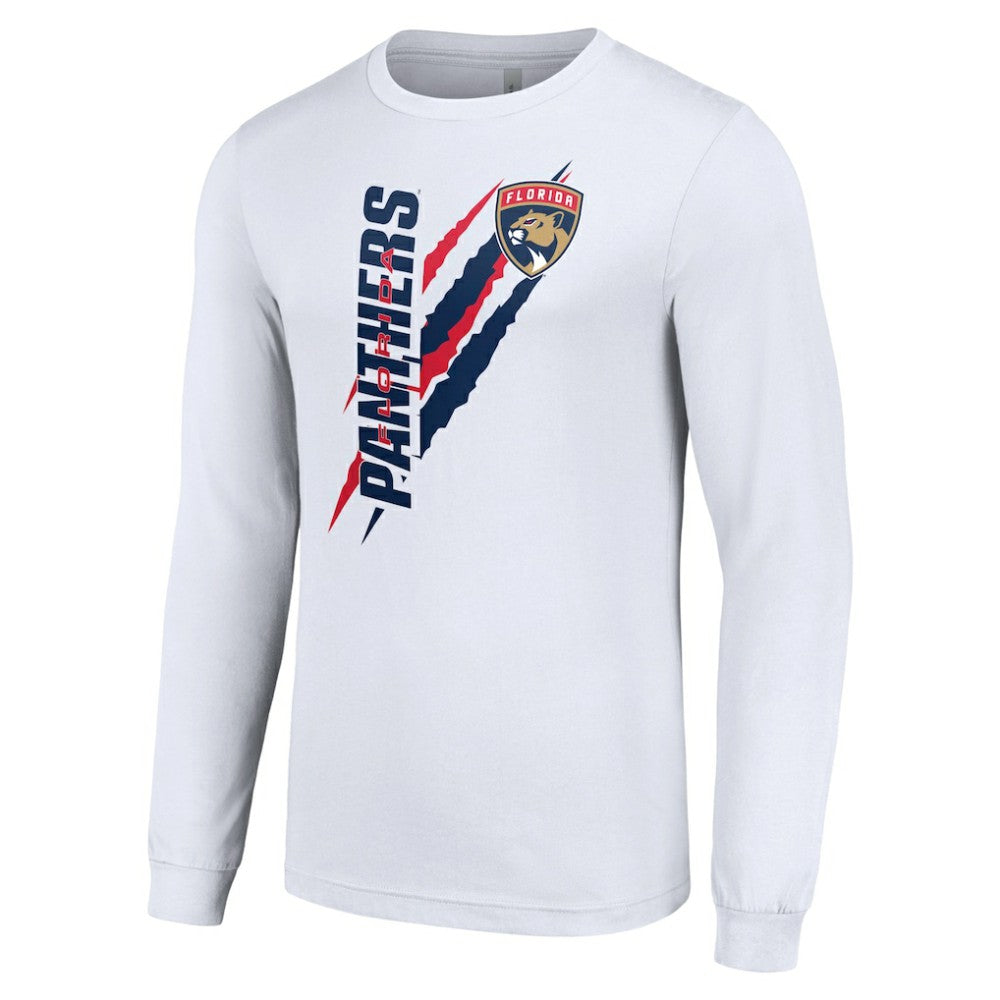 Florida Panthers Starter Color Scratch Long-Sleeve T-Shirt - White - NHL 201074685