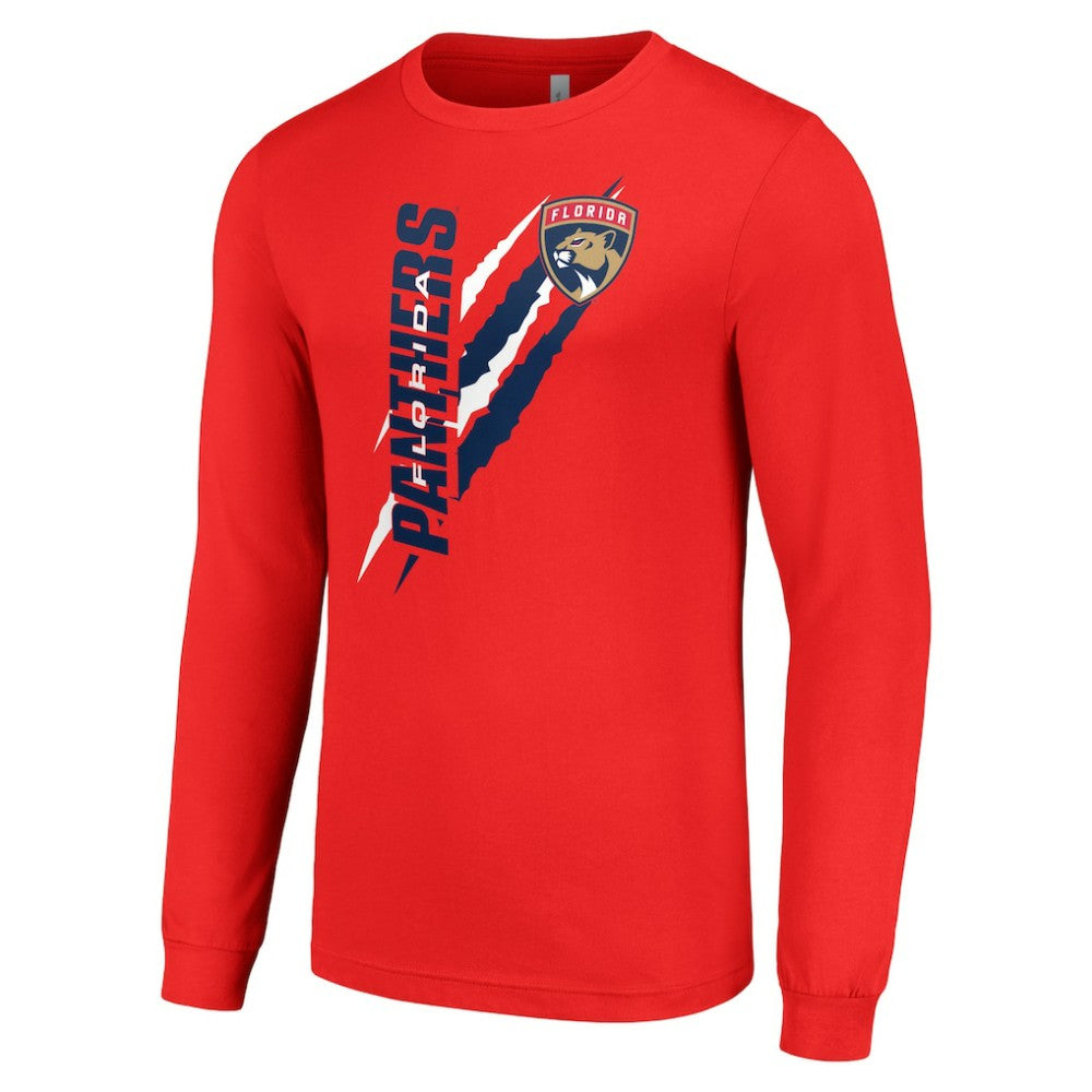 Florida Panthers Starter Color Scratch Long-Sleeve T-Shirt - Red - NHL 201074720