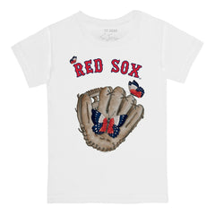 Boston Red Sox Tiny Turnip Youth Butterfly Glove T-Shirt - White - MLB Sale