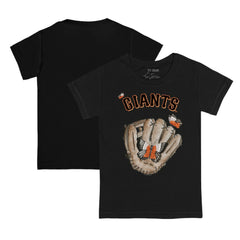 San Francisco Giants Tiny Turnip Youth Butterfly Glove T-Shirt - Black - MLB Sale
