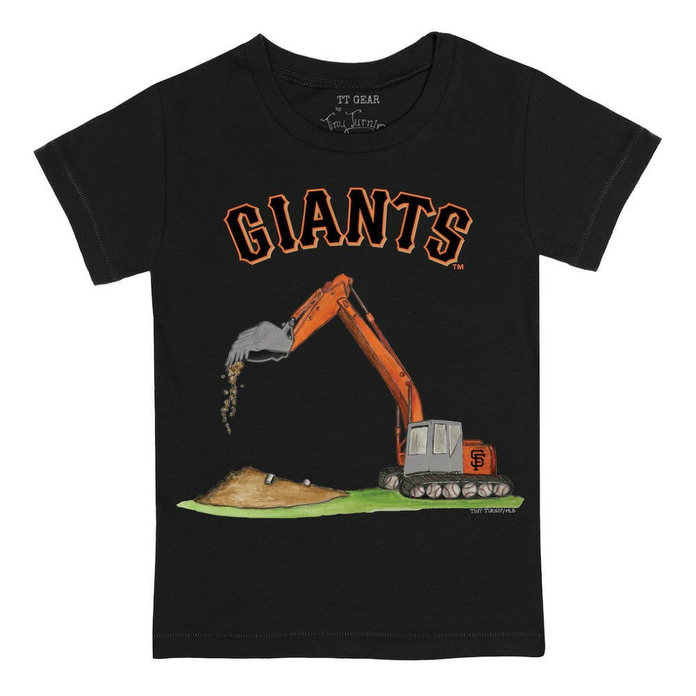 San Francisco Giants Tiny Turnip Youth Excavator T-Shirt - Black - MLB Sale
