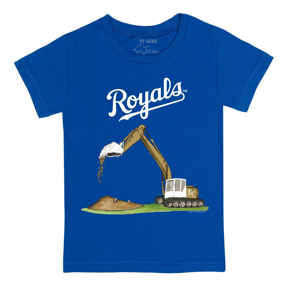 Kansas City Royals Tiny Turnip Youth Excavator T-Shirt - Royal - MLB Lifestyle
