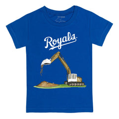 Kansas City Royals Tiny Turnip Youth Excavator T-Shirt - Royal - MLB Lifestyle