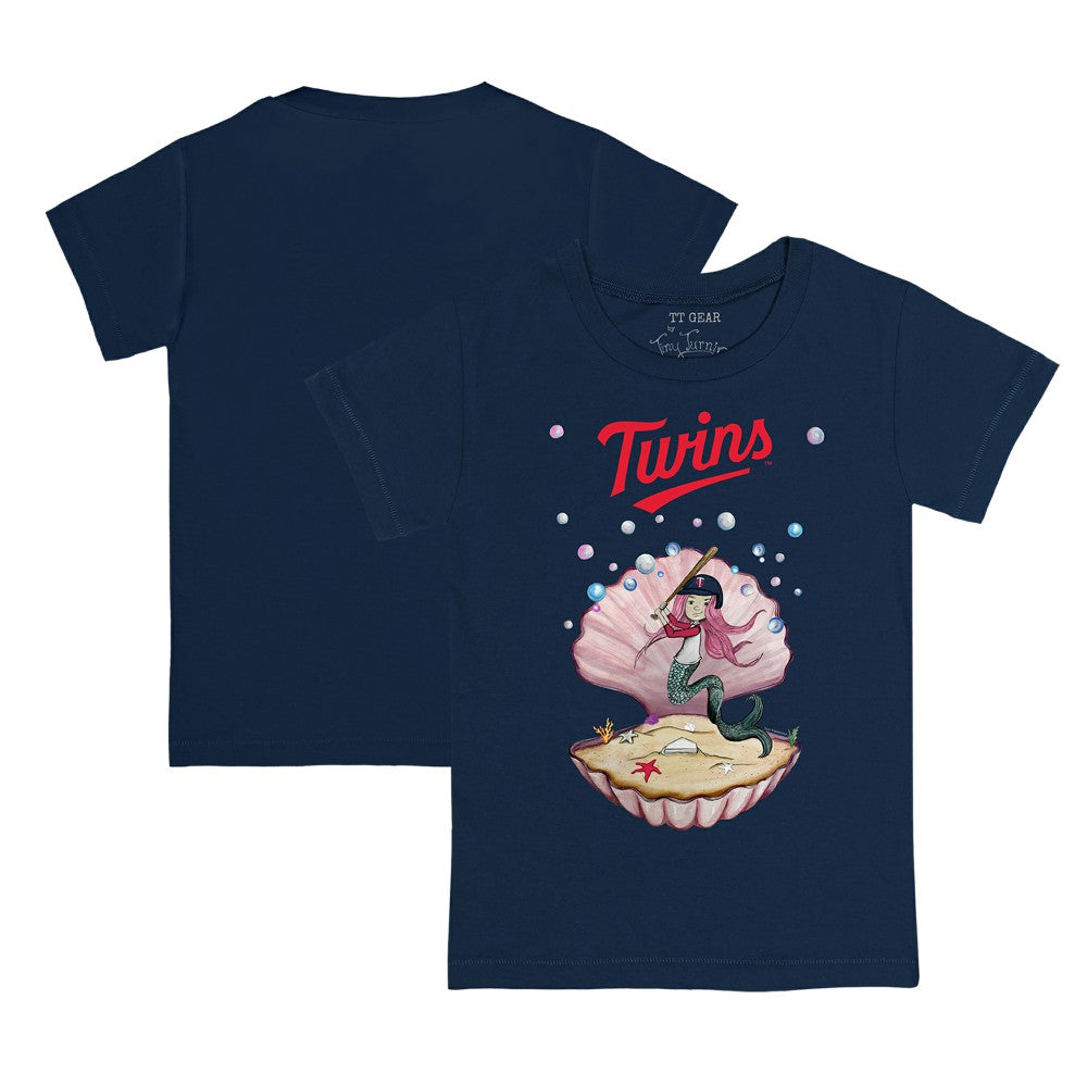 Minnesota Twins Tiny Turnip Youth Mermaid T-Shirt - Navy - MLB Sale