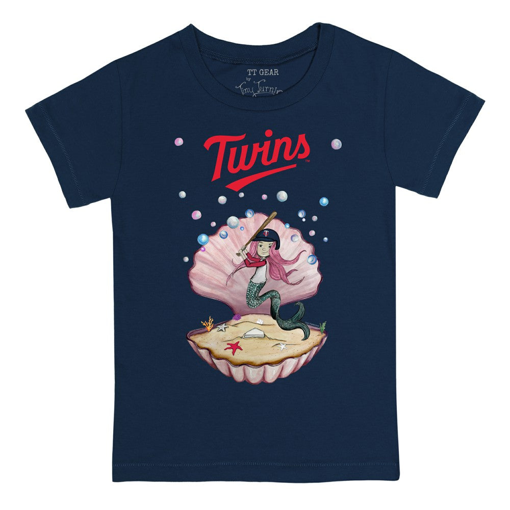 Minnesota Twins Tiny Turnip Youth Mermaid T-Shirt - Navy - MLB Sale