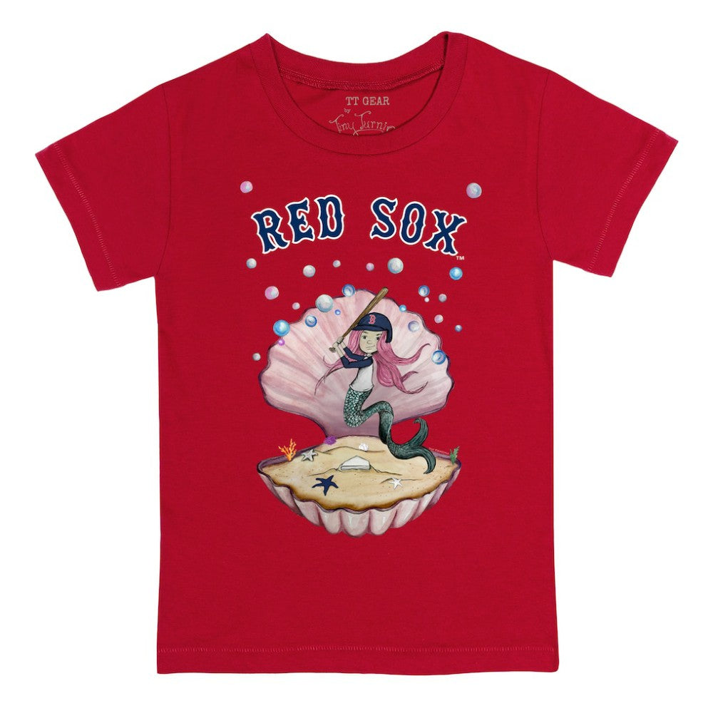 Boston Red Sox Tiny Turnip Youth Mermaid T-Shirt - Red - MLB Online