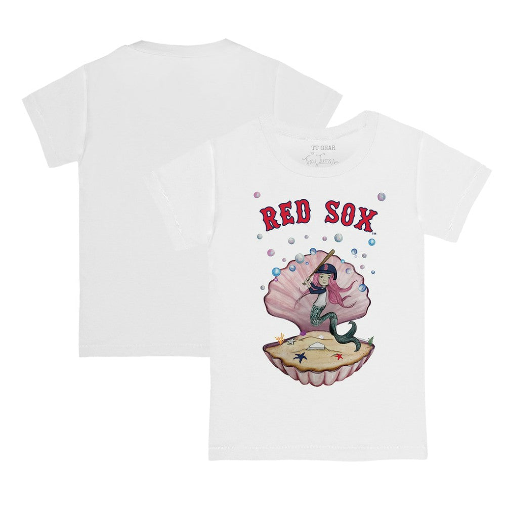 Boston Red Sox Tiny Turnip Youth Mermaid T-Shirt - White - MLB on Sale