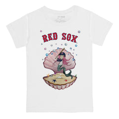 Boston Red Sox Tiny Turnip Youth Mermaid T-Shirt - White - MLB on Sale