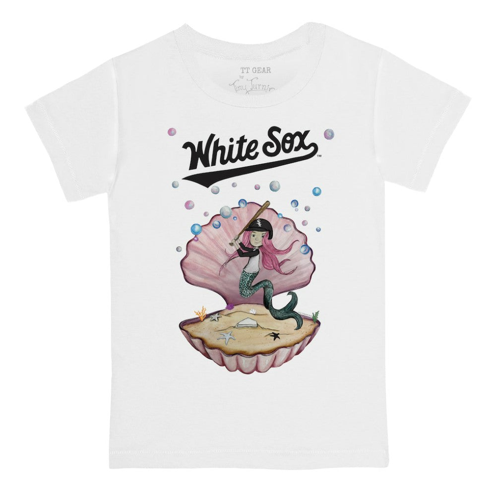 Chicago White Sox Tiny Turnip Youth Mermaid T-Shirt - White - MLB Lifestyle