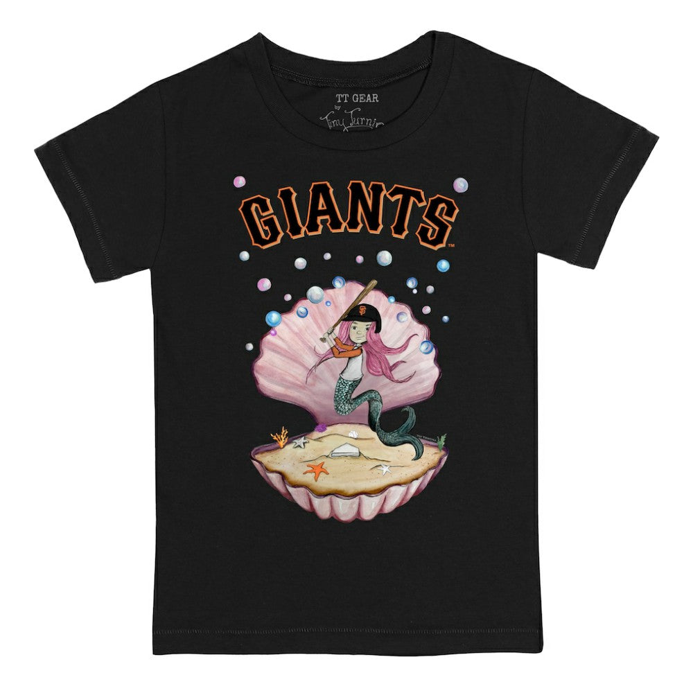San Francisco Giants Tiny Turnip Youth Mermaid T-Shirt - Black - MLB Online