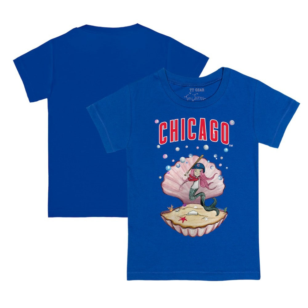 Chicago Cubs Tiny Turnip Youth Mermaid T-Shirt - Royal - MLB Sale