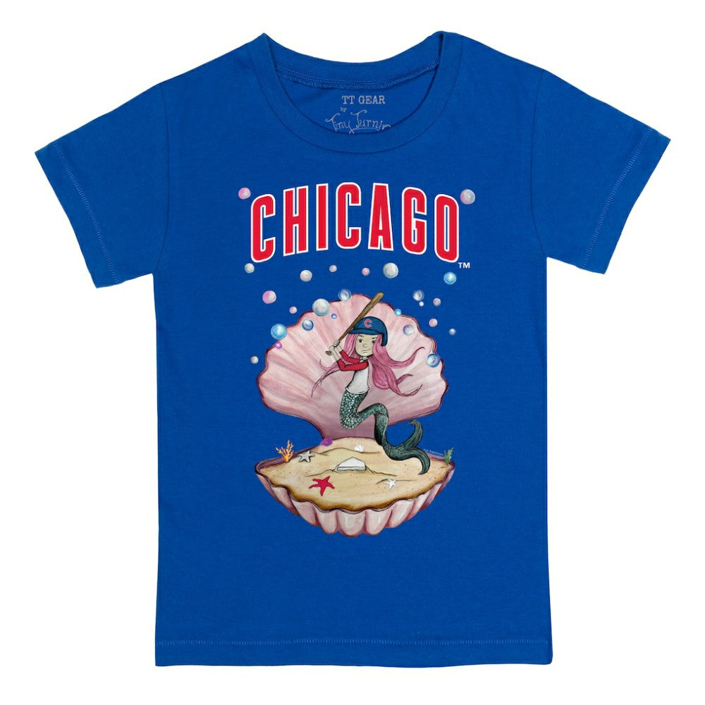 Chicago Cubs Tiny Turnip Youth Mermaid T-Shirt - Royal - MLB Sale