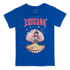 Chicago Cubs Tiny Turnip Youth Mermaid T-Shirt - Royal - MLB Sale