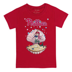 Philadelphia Phillies Tiny Turnip Youth Mermaid T-Shirt - Red - MLB Lifestyle