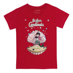 St. Louis Cardinals Tiny Turnip Youth Mermaid T-Shirt - Red - MLB Sale