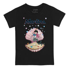 Miami Marlins Tiny Turnip Youth Mermaid T-Shirt - Black - MLB Sale