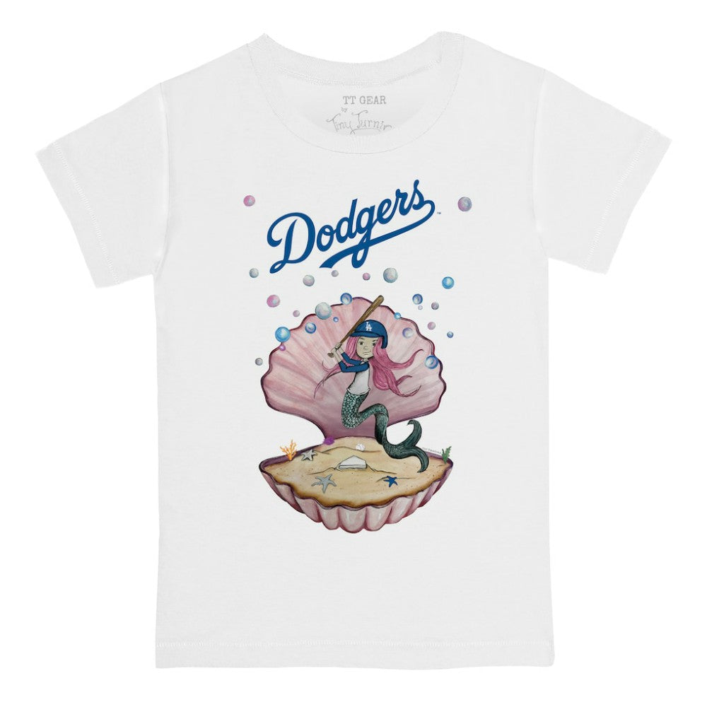 Los Angeles Dodgers Tiny Turnip Youth Mermaid T-Shirt - White - MLB on Sale