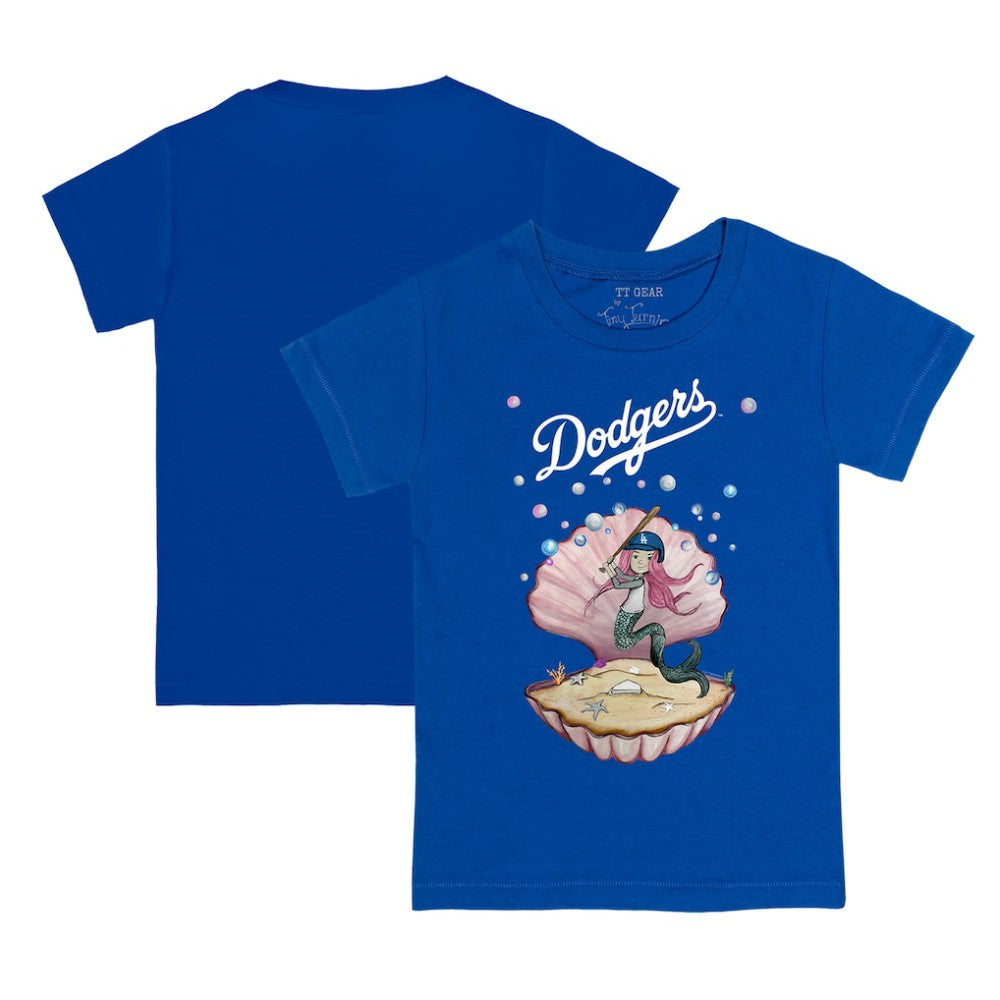 Los Angeles Dodgers Tiny Turnip Youth Mermaid T-Shirt - Royal - MLB on Sale