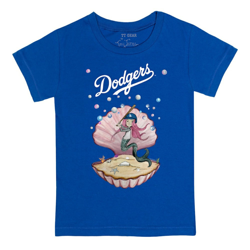 Los Angeles Dodgers Tiny Turnip Youth Mermaid T-Shirt - Royal - MLB on Sale