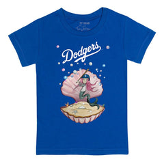 Los Angeles Dodgers Tiny Turnip Youth Mermaid T-Shirt - Royal - MLB on Sale