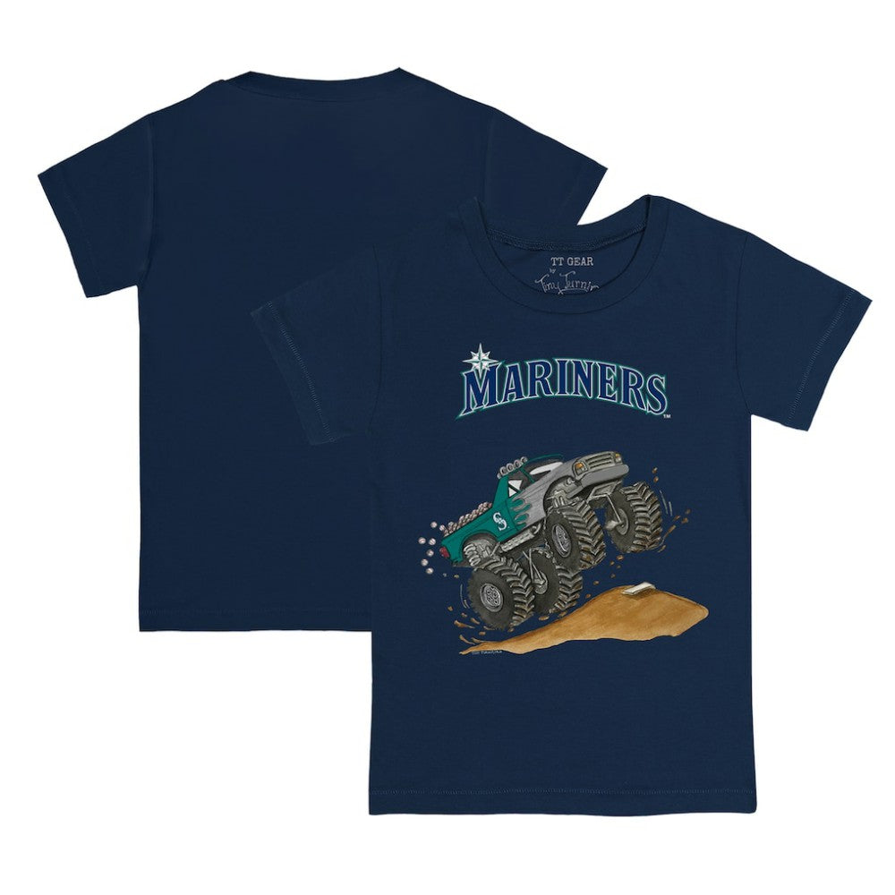 Seattle Mariners Tiny Turnip Youth Monster Truck T-Shirt - Navy - MLB Online