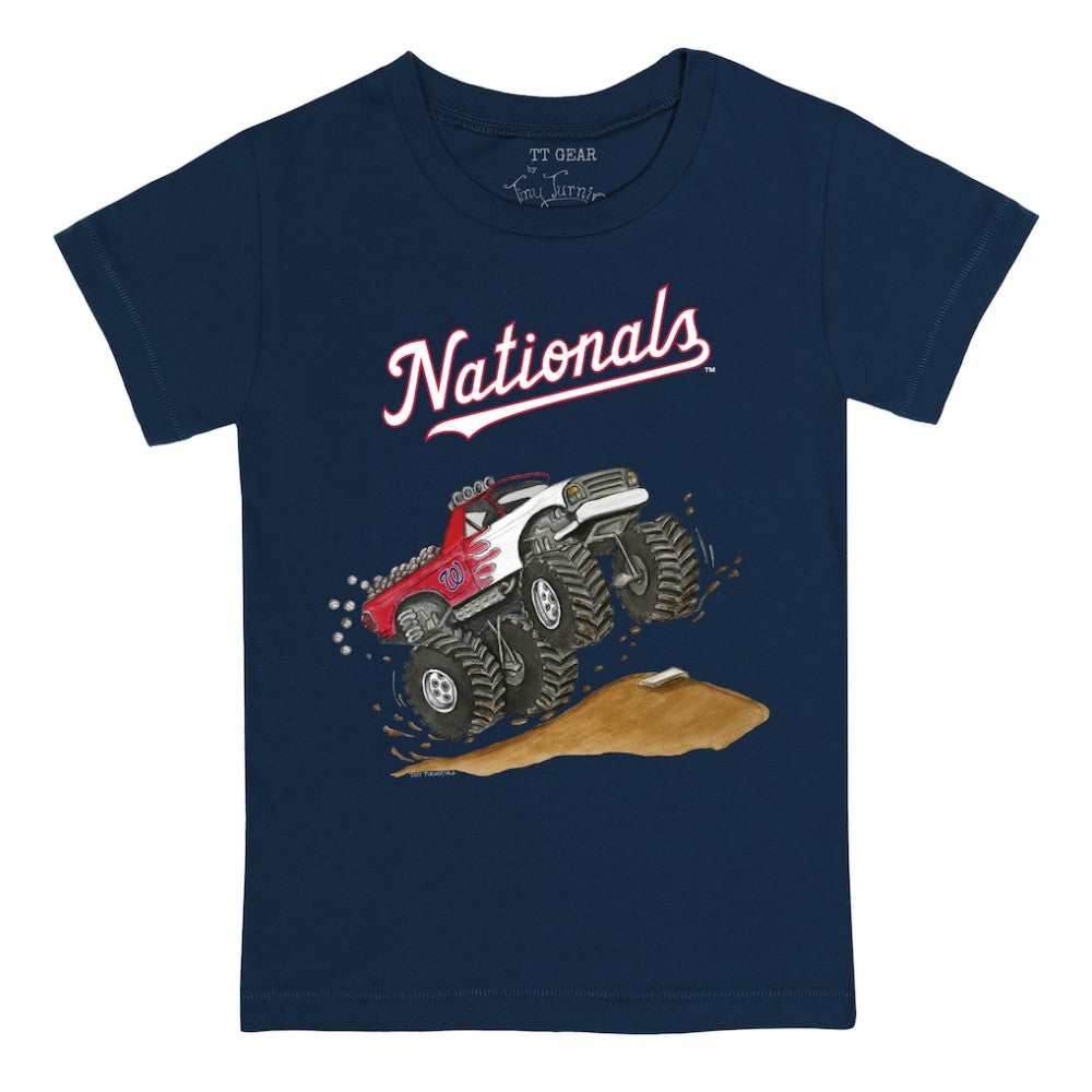 Washington Nationals Tiny Turnip Youth Monster Truck T-Shirt - Navy - MLB Lifestyle