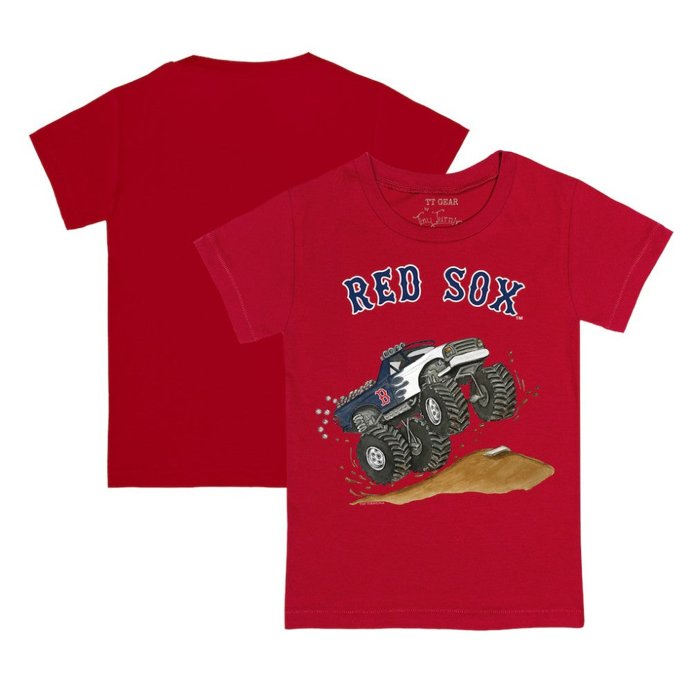 Boston Red Sox Tiny Turnip Youth Monster Truck T-Shirt - Red - MLB Online