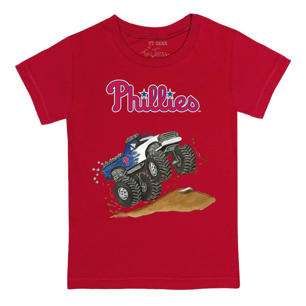 Philadelphia Phillies Tiny Turnip Youth Monster Truck T-Shirt - Red - MLB Discount
