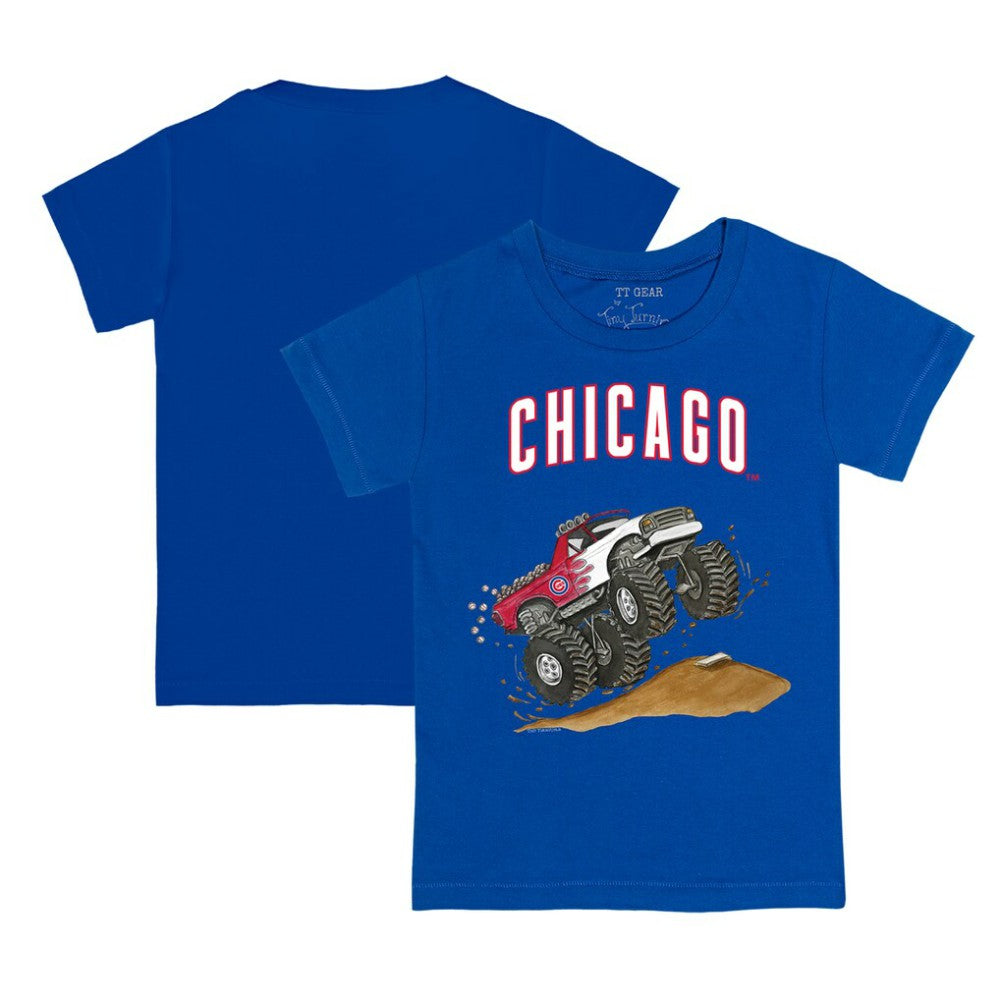 Chicago Cubs Tiny Turnip Youth Monster Truck T-Shirt - Royal - MLB Sale
