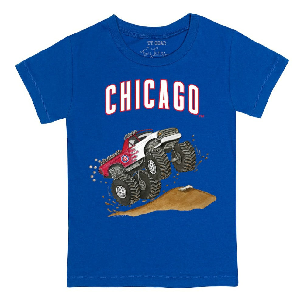 Chicago Cubs Tiny Turnip Youth Monster Truck T-Shirt - Royal - MLB Sale