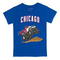 Chicago Cubs Tiny Turnip Youth Monster Truck T-Shirt - Royal - MLB Sale