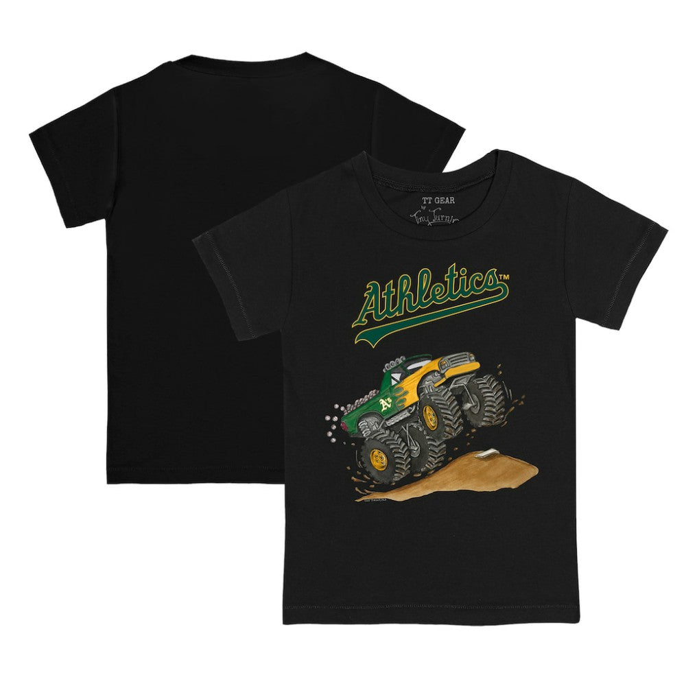 Athletics Tiny Turnip Youth Monster Truck T-Shirt - Black - MLB Sale