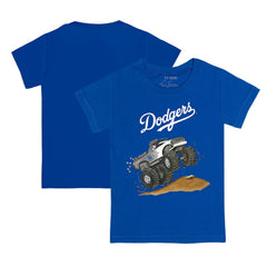 Los Angeles Dodgers Tiny Turnip Youth Monster Truck T-Shirt - Royal - MLB Discount