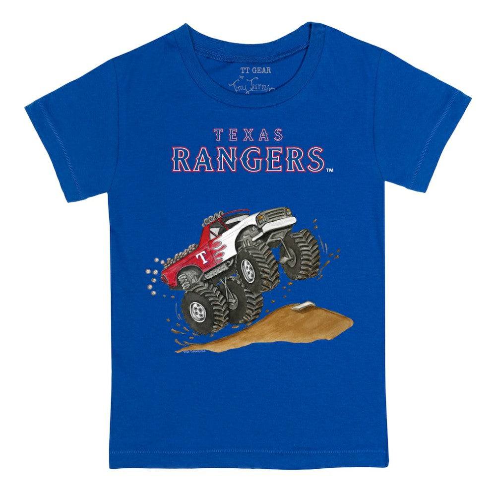 Texas Rangers Tiny Turnip Youth Monster Truck T-Shirt - Royal - MLB on Sale