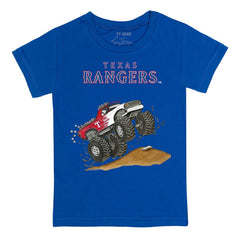 Texas Rangers Tiny Turnip Youth Monster Truck T-Shirt - Royal - MLB on Sale