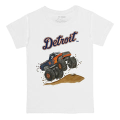 Detroit Tigers Tiny Turnip Youth Monster Truck T-Shirt - White - MLB Lifestyle