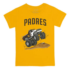 San Diego Padres Tiny Turnip Youth Monster Truck T-Shirt - Gold - MLB Sale