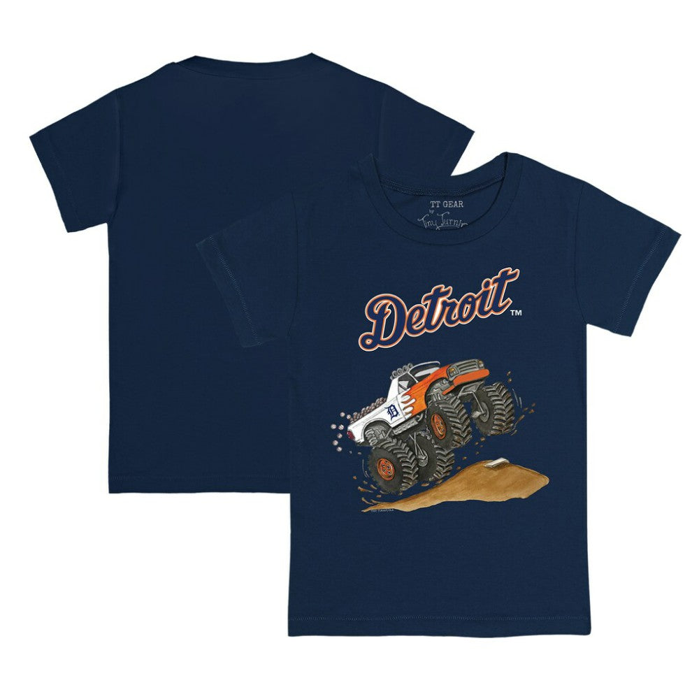 Detroit Tigers Tiny Turnip Youth Monster Truck T-Shirt - Navy - MLB Online
