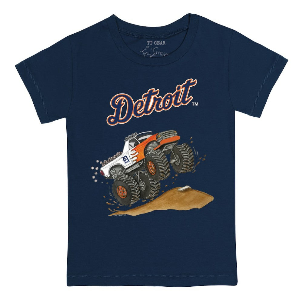 Detroit Tigers Tiny Turnip Youth Monster Truck T-Shirt - Navy - MLB Online