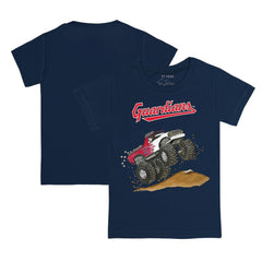 Cleveland Guardians Tiny Turnip Youth Monster Truck T-Shirt - Navy - MLB Online