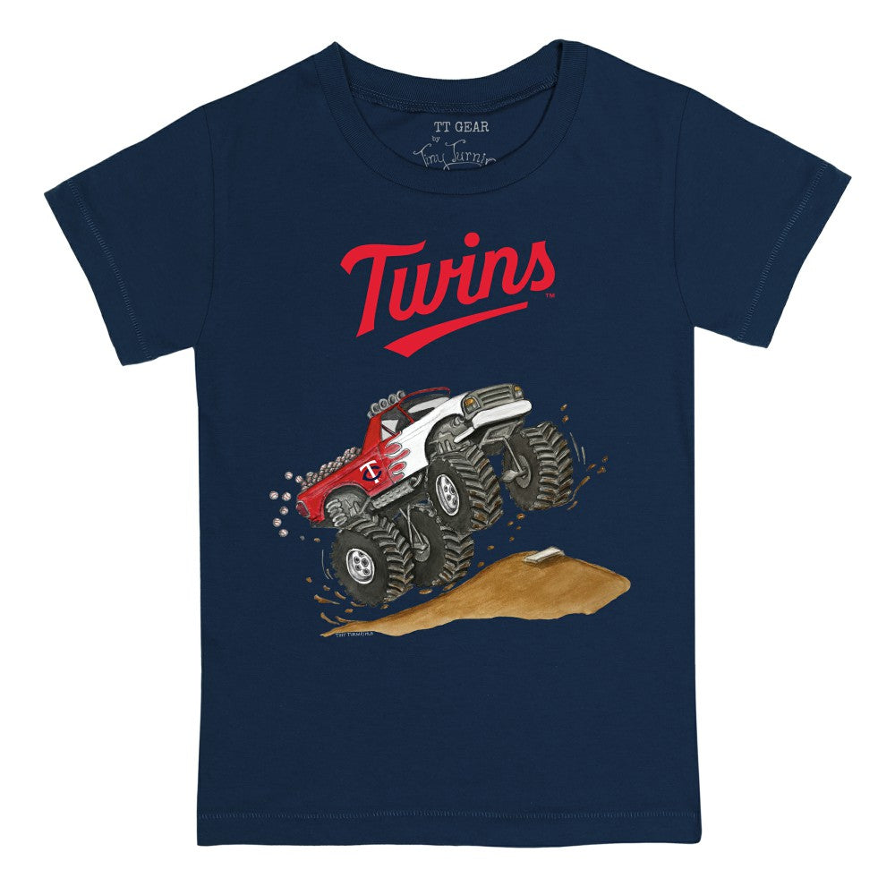 Minnesota Twins Tiny Turnip Youth Monster Truck T-Shirt - Navy - MLB Discount
