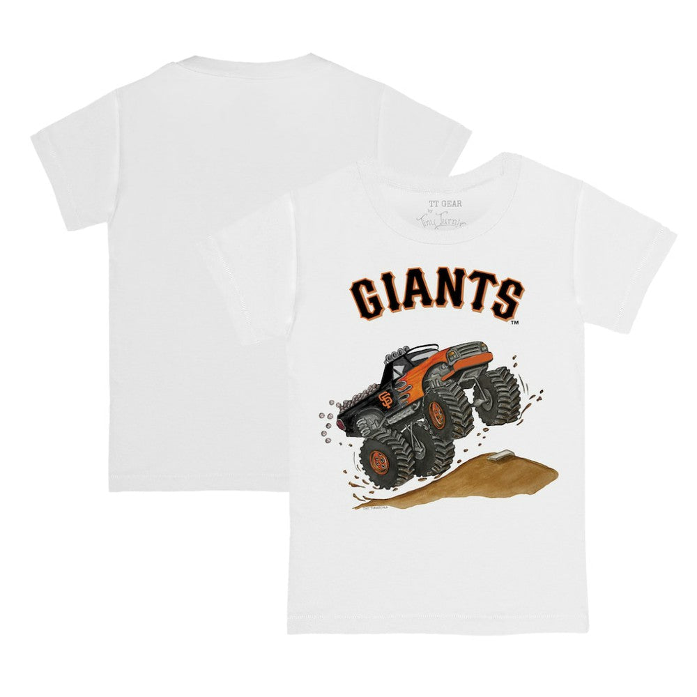 San Francisco Giants Tiny Turnip Youth Monster Truck T-Shirt - White - MLB Discount