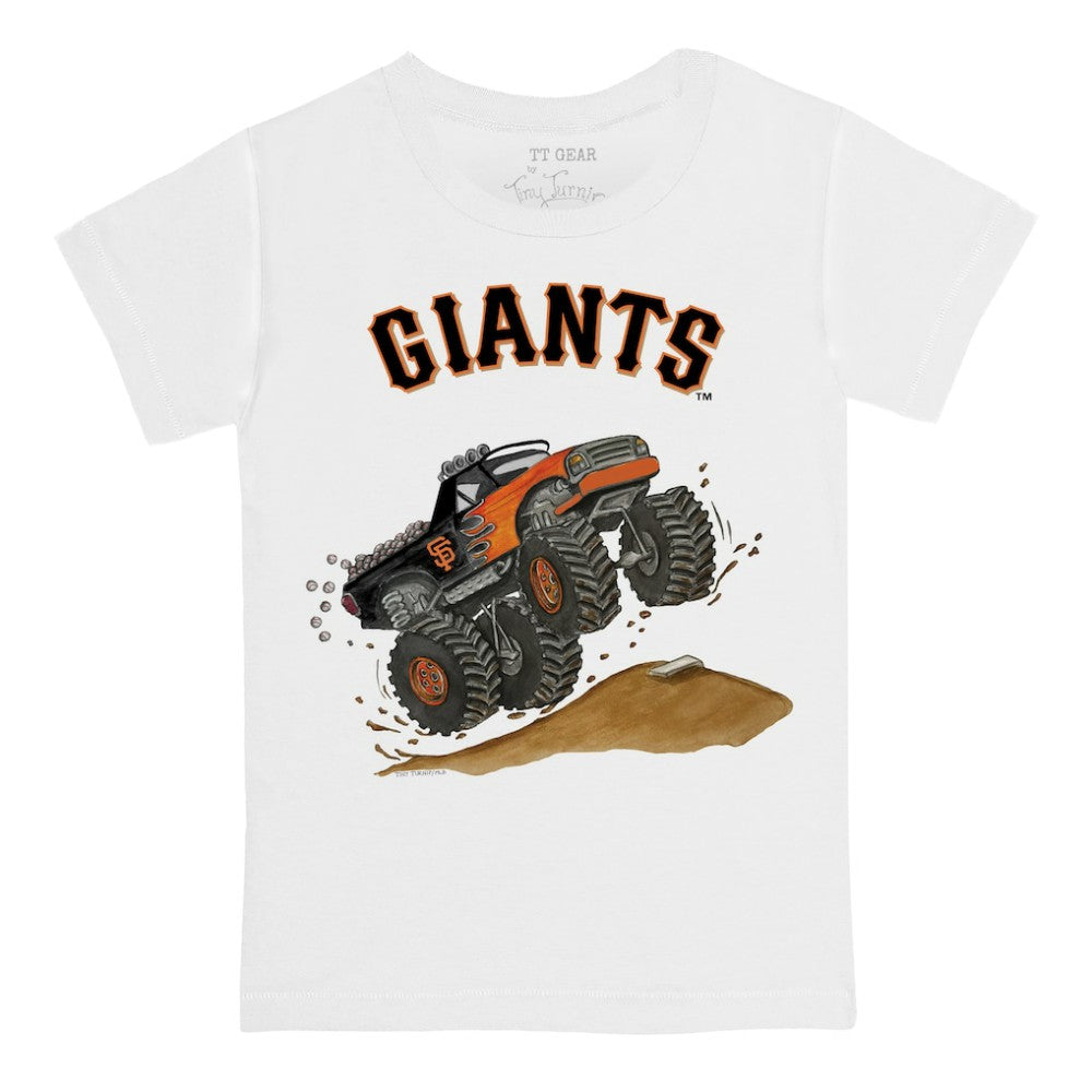 San Francisco Giants Tiny Turnip Youth Monster Truck T-Shirt - White - MLB Discount